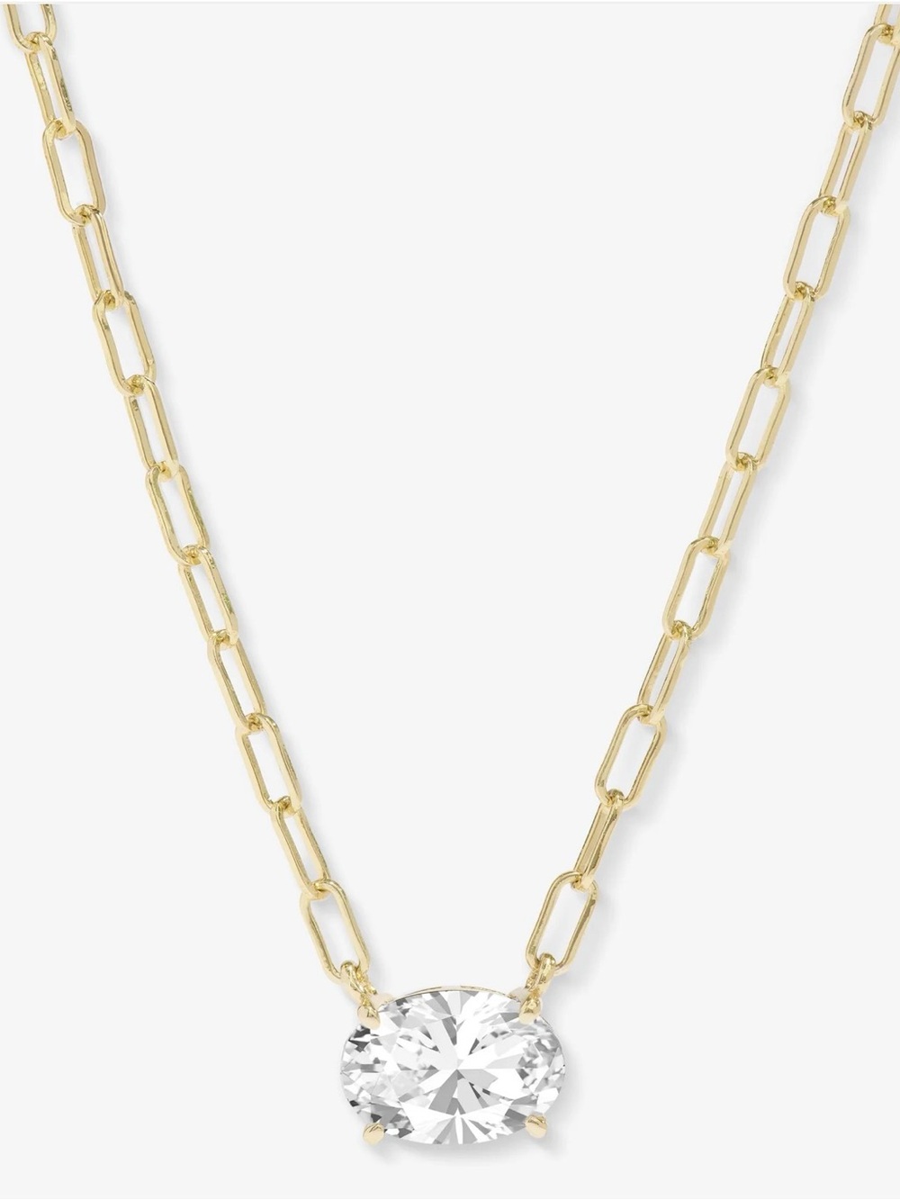 New Melinda Maria Hello Gorgeous Micro Samantha Chain Gold Necklace